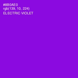 #8B0AE0 - Electric Violet Color Image
